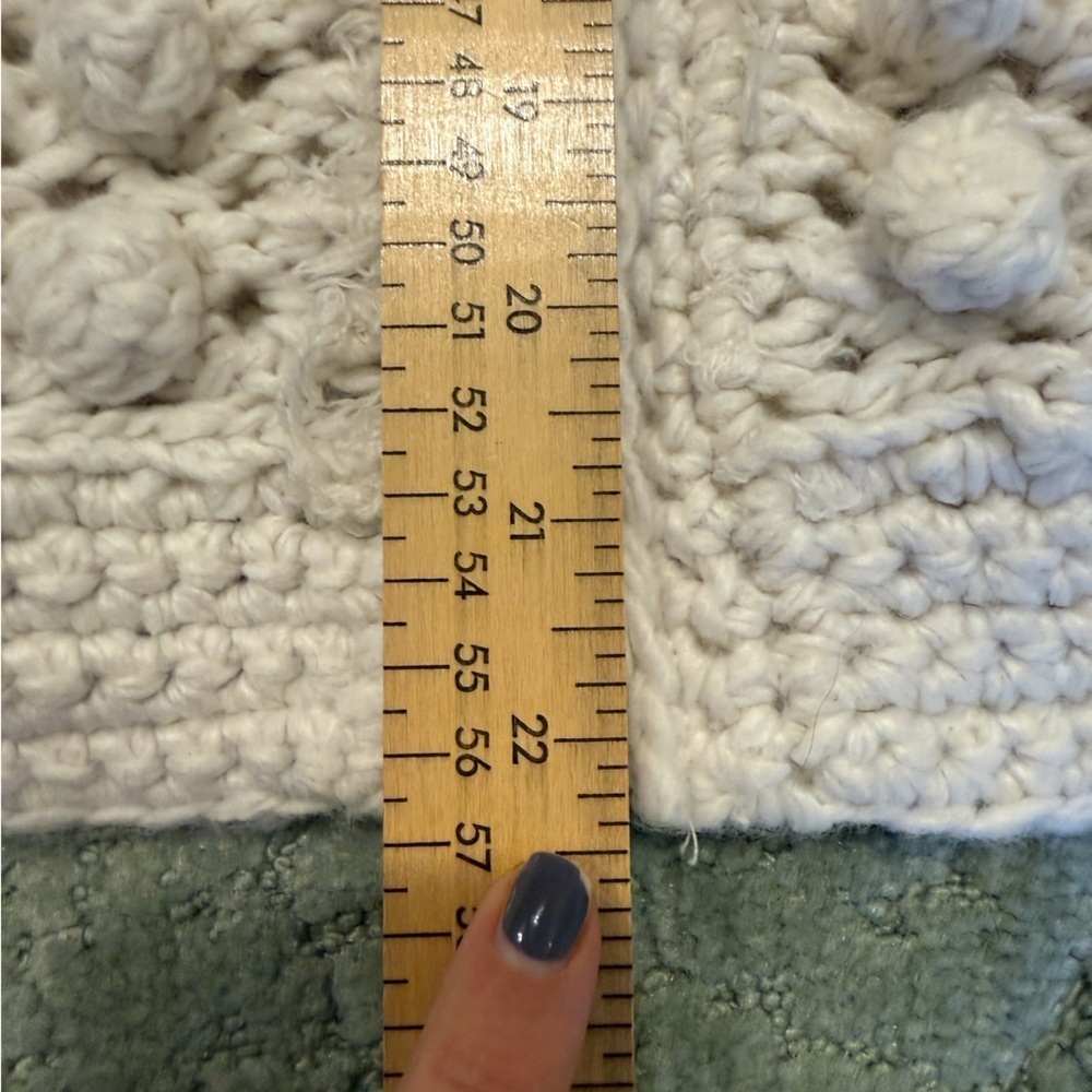Anthropology Salt water  luxe free spirit fringe crochet zipper sweater jacket L - Picture 8 of 10